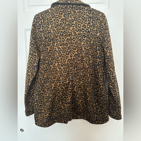 Leopard Print Double-Breasted Jacket - Picture 6 of 11